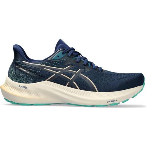 ASICS Damen Laufschuhe GT-2000 12, Größe 39 ½ in Grau