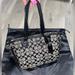 Coach Bags | Coach Gallery Side Zip Black/Cream Handbag/Crossbody | Color: Black/Cream | Size: 13” X 4” X 9”