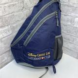 Disney Bags | Disney Cruise Line Castaway Club Sling Shoulder Bag Backpack Embroidered New | Color: Blue/Gray | Size: Os