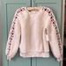 Anthropologie Sweaters | Anthropologie Maeve Hollie Embroidered Sherpa Pullover Sweater | Color: White | Size: S