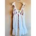 Jessica Simpson Dresses | Jessica Simpson Sundress With Embroidered Floral Pattern Womens Small | Color: White | Size: S