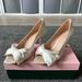 Kate Spade Shoes | Kate Spade Crawford Peep Toe Bow Tie Heels Bridal | Color: White | Size: 8