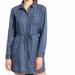 Athleta Dresses | Athleta Candid Chambray Shirt Dress Indigo Blue Size Small | Color: Blue | Size: S