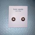 Kate Spade Jewelry | Kate Spade Spot The Spade Pave Halo Spade Studs - Pink/Gold | Color: Gold/Pink | Size: Os