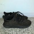 Adidas Shoes | Adidas Black & Gold Glitter Stitched Ortholite Tubular Sneakers Size 6.5 Youth | Color: Black/Gold | Size: 6.5b