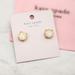 Kate Spade Jewelry | Kate Spade Opal Glitter Stud Earrings | Color: Cream/White | Size: Os