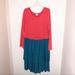 Lularoe Dresses | Lularoe Georgia Polka Dot Ruffle Dress | Color: Blue/Pink | Size: 3x