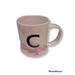 Anthropologie Kitchen | Anthropologie Pink/White Marbled "C" Monogram Mug | Color: Pink/White | Size: Os