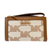 Michael Kors Bags | Michael Kors Jacquard Jet Set Double Zip Wristlet Wallet Luggage/Brown $258 Nwt | Color: Brown/Tan | Size: Os