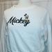 Disney Sweaters | Disney Mickey Crop Top Sweatshirt S White Pullon Pullover Cropped | Color: White | Size: S