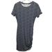 Michael Kors Dresses | Michael Kors Dress Medium Women Sheath Blue White Short Sleeve Stretch Navy | Color: Blue/White | Size: M