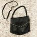 Anthropologie Bags | Black Leather &Suede Adjustable &Removable Cross Body Hand Bag With Gold Studs | Color: Black/Gold | Size: Os