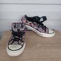 Converse Shoes | Converse All Star Dia De Los Muertos Sugar Skull Womens Size 6 Low Top Sneakers | Color: Black/Pink | Size: 6