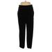 INC International Concepts Casual Pants - High Rise Straight Leg Boyfriend: Black Bottoms - Women's Size Large