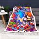 Doiicoon Sonic blankets cuddly blankets cuddly blankets 150 x 200 cm anime baby blanket 75 x 100 cm fleece blanket flannel fleece blanket, bedspread sofa blankets (13,150 x 200 cm)