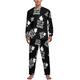 Trust Me I'm A Drummer Soft Mens Pyjamas Set Comfortable Long Sleeve Loungewear Top And Bottoms Gifts XL