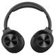 GarageRock Hybrid Active Noise Cancelling Headphones Wireless Bluetooth Headphones-Space Black