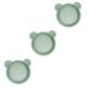 Vaguelly 3pcs Hourglass Toy Sand Shell Strainer Sand Sieve Beach Toy Silicone Sand Sifter Beach Sifting Pan Sand Sifter Sieves Kid Toy Parent-child Noodle Soil and Sand Silica Gel