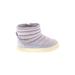 Cat & Jack Boots: Purple Print Shoes - Kids Girl's Size 7