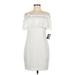 By & By Cocktail Dress: White Dresses - New - Women's Size 7