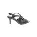 Life Stride Heels: Slingback Stilleto Cocktail Black Shoes - Women's Size 6 - Open Toe