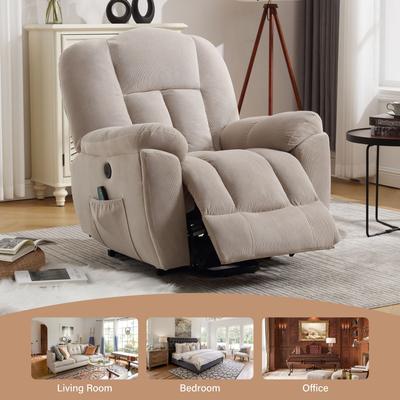 Oversized Power Lift Massage Heat Sofa Recliner w/Buttons Control