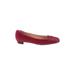 Daniel Barbara Flats: Red Solid Shoes - Women's Size 9 - Almond Toe