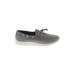 Lands' End Flats: Gray Print Shoes - Women's Size 4 - Almond Toe