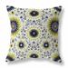 Amrita Sen Delightful Dandelions Broadcloth Throw Pillow Blown & Closed Polyester/Polyfill blend in Blue/White/Navy | 26 H x 26 W x 5 D in | Wayfair