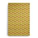 White 36 x 24 x 0.5 in Indoor/Outdoor Area Rug - e by design Geometric Machine Woven Chenille Indoor/Outdoor Area Rug in Yellow Chenille, | Wayfair