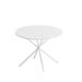 Bluesofa Round 42.13" Wood/Metal in White | 29.55 H x 42.13 W x 42.13 D in | Wayfair 240205-LBLWF0045