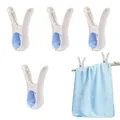 Lot de 4 pinces à linge non marquantes pour séchage de couette support de poignée de bain pinces à