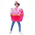 Umorden-Costume de crème glacée rose pour enfants gâteau Chi cosplay éponge imbibée enfants