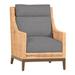 Summer Classics Peninsula Woven Lounge Chair Wicker/Rattan in Brown | 40 H x 30.25 W x 37 D in | Outdoor Furniture | Wayfair 423237+C521H6455N