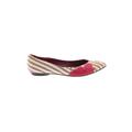 Te Casan Flats: Slip On Wedge Casual Red Shoes - Women's Size 38 - Pointed Toe
