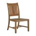 Summer Classics Croquet Patio Dining Side Chair w/ Cushions Wood in Brown/Gray | 37.75 H x 19.875 W x 23.125 D in | Wayfair 28314+C0316455N