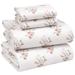 Ruvanti Sheet Set 4 Piece Warm Cozy Fall Sheets 16 inch Deep Pocket Bed Sheets Flannel/Cotton | Twin | Wayfair ZT-FLST-2369