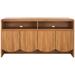 Latitude Run® Narine 4 Door 2 Shelf Sideboard/Media Stand Wood in Brown | 32.2 H x 60.7 W x 17.7 D in | Wayfair D29FA6A7E4C44BB799532F65F602816B