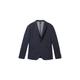 TOM TAILOR Herren Blazer mit Piqué Struktur, blau, Melange Optik, Gr. 54