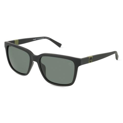 Timberland TB9322-H Herren-Sonnenbrille Vollrand Eckig Acetat-Gestell, schwarz