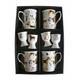 Dogs chintz china mugs,+ egg cups - set of 4 gift boxed mugs & matching eggcups