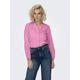 Spitzenbluse ONLY "ONLALFIE NICE EMB LS SHIRT WVN" Gr. S (36), pink (begonia pink) Damen Blusen Spitzenblusen