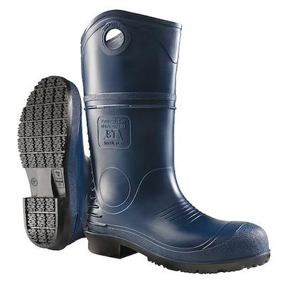 DUNLOP 8908633 Men's Rubber Boot, 13 Steel Toe, 16" H, Blue, 8908633