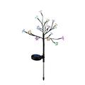 LED Solar Tree Light Branches Leaves Lawn Lights Outdoor Waterproof LED Lamp Garden String Cherry Blossoms Lights Street Decoration(Colours)