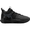 Nike Kids Grade School Lebron Witness 7 Basketball Shoes (Black/White 5 D)