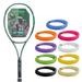 Yonex Percept 100D Olive Green Tennis Racquet Strung with Black Syn Gut Racket String 4 1/2 Grip - Extra Precision Feel and Flex