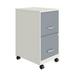 Hirsh Industries HID25836 18 in. Soho Smart Vertical 2-Drawer Mobile File Cabinet White & Navy
