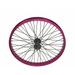 Bike 20 x 2.125 Alloy Front Wheel 48 Spoke 14gSS/Black 3/8 Axle Sealed Bearing Double Wall Purple.