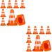 Roadblock Sand Table Model Plastic Traffic Cones Orange 14 Pcs Soccer Balls Baby Toys Models Child