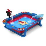 Disney Mickey Mouse Water Activity Table by Delta Children - Collapsible & Portable - Ideal for Travel Blue